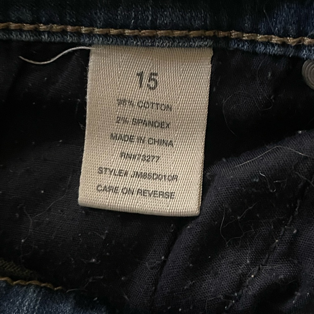 Mudd Flex Stretch High Rise Woman’s Shortie Distressed Dark Blue Jean Shorts 15 - Picture 5 of 10